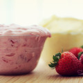 Strawberry cream cheese! And “plain vanilla” cream cheese too. © 2012 Sugar + Shake