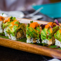 Rainbow Roll at Three’s Bar & Grill in Kihei. © 2013 Sugar + Shake