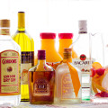 Yes, you need all this for a tasty sangria: Wine, gin, brandy, orange liqueur, rum, juice, fruit. © 2013 Sugar + Shake