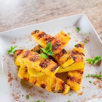 Dessert_LiHingPineapple_02sm Spicy Grilled Li Hing Mui Pineapple © 2020 Put It On My Plate / Sugar + Shake