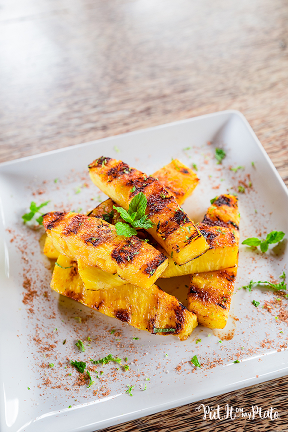 Spicy Grilled Li Hing Mui Pineapple © 2020 Put It On My Plate / Sugar + Shake